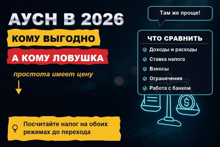 АУСН в 2026 году: кому автоматическая упрощёнка выгоднее обычной, а для кого это ловушка