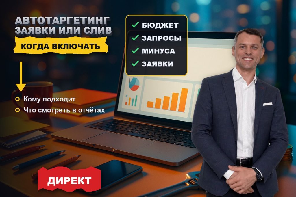 Автотаргетинг в Директе: когда приносит заявки, а когда сливает бюджет