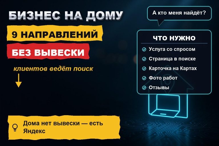 Бизнес на дому: 9 направлений, где клиентов приводит интернет, а не проходимость