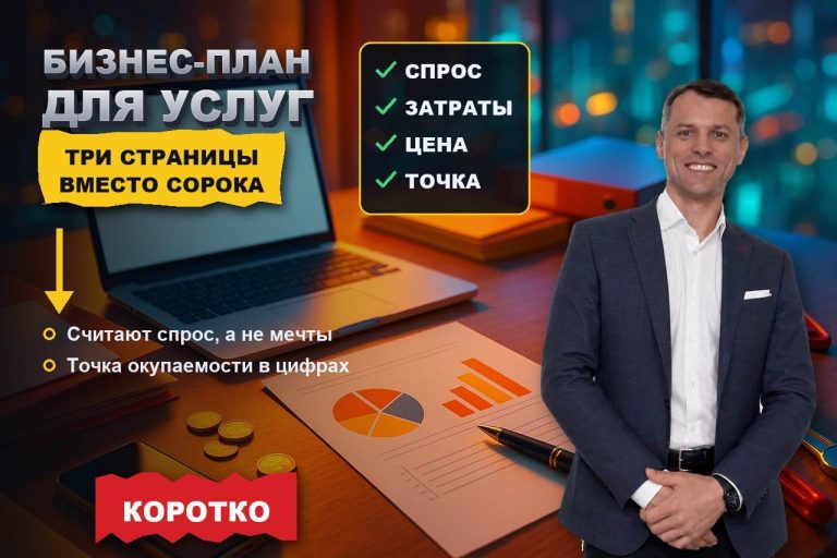 Бизнес-план для услуг: три страницы вместо сорока