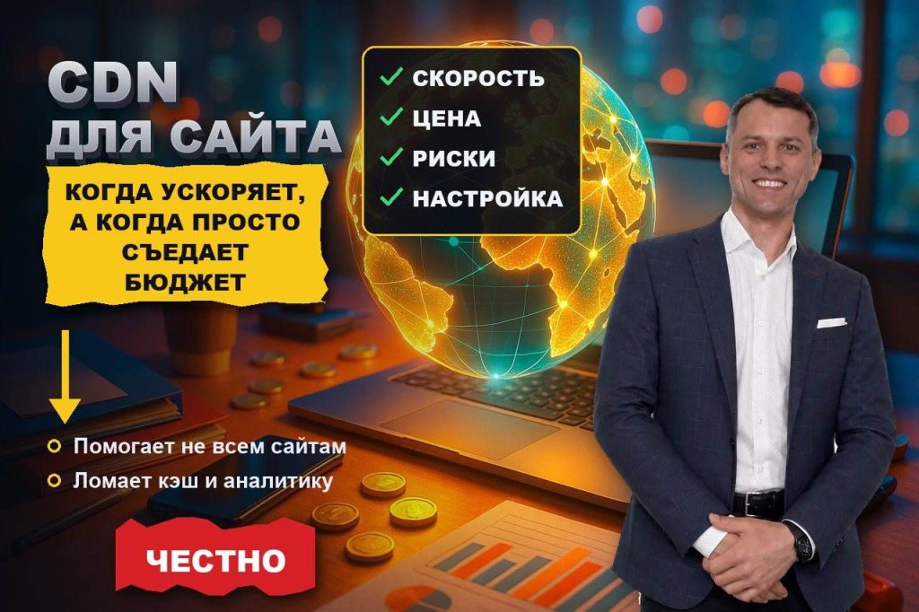 CDN для сайта: когда ускоряет, а когда вы просто платите за красивое слово