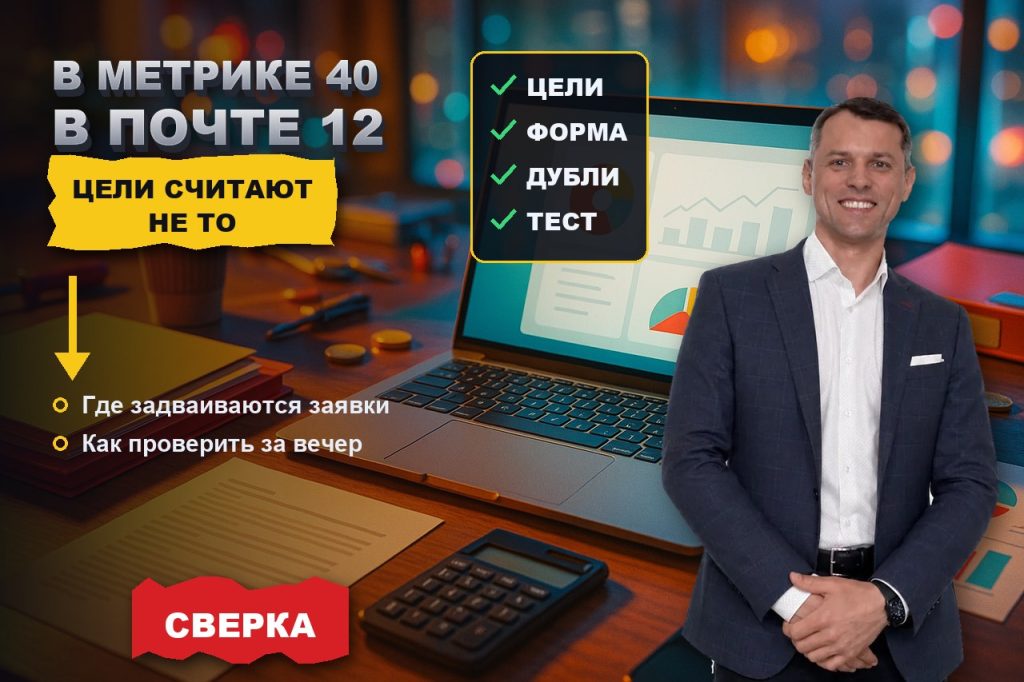 В Метрике сорок заявок, в почте двенадцать: как проверить, что цели считают именно обращения