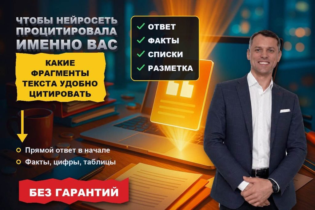 Что писать в тексте, чтобы нейросеть процитировала именно вас