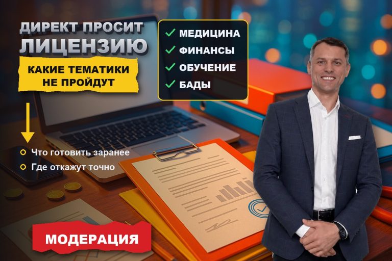 Директ требует лицензию и справки: какие тематики не пройдут модерацию без бумаг