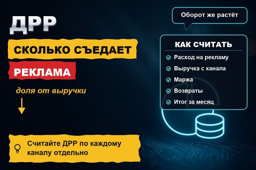 ДРР: сколько выручки съедает ваша реклама и в какой момент бизнес начинает работать на площадку