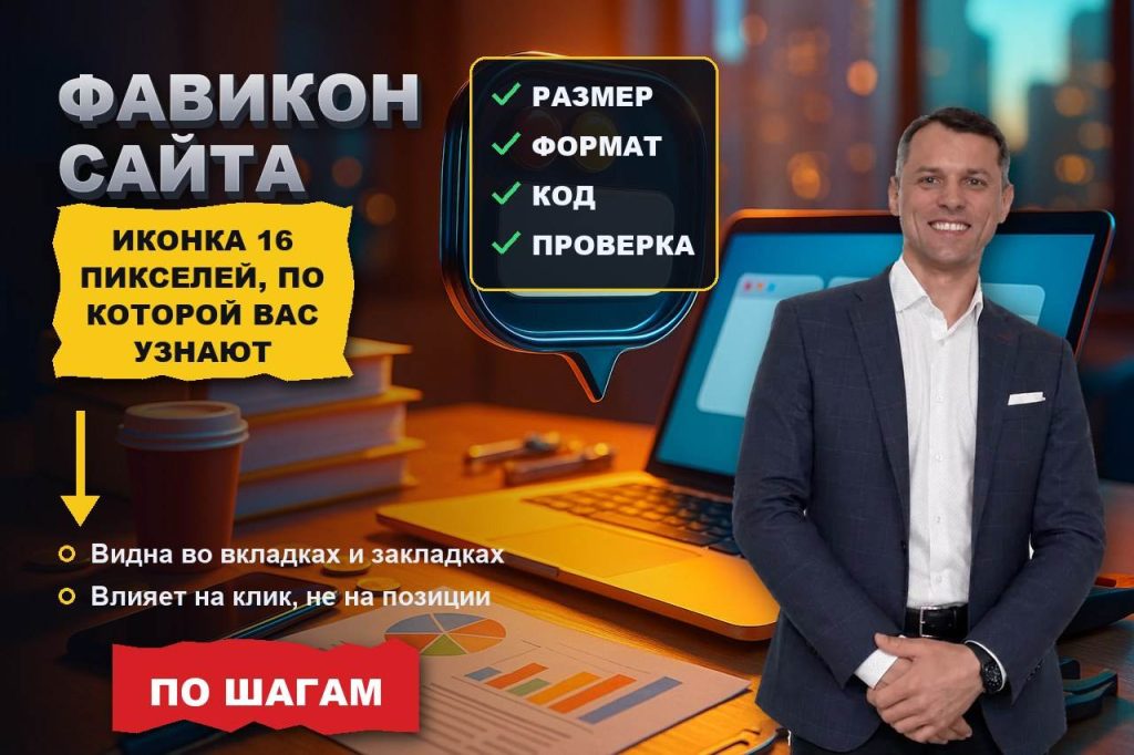 Фавикон: иконка в 16 пикселей, по которой вас находят среди двадцати вкладок