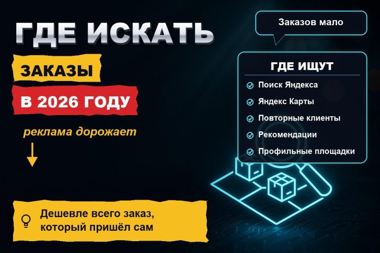 Где искать заказы в 2026 году, когда реклама дорожает, а налоги съедают маржу