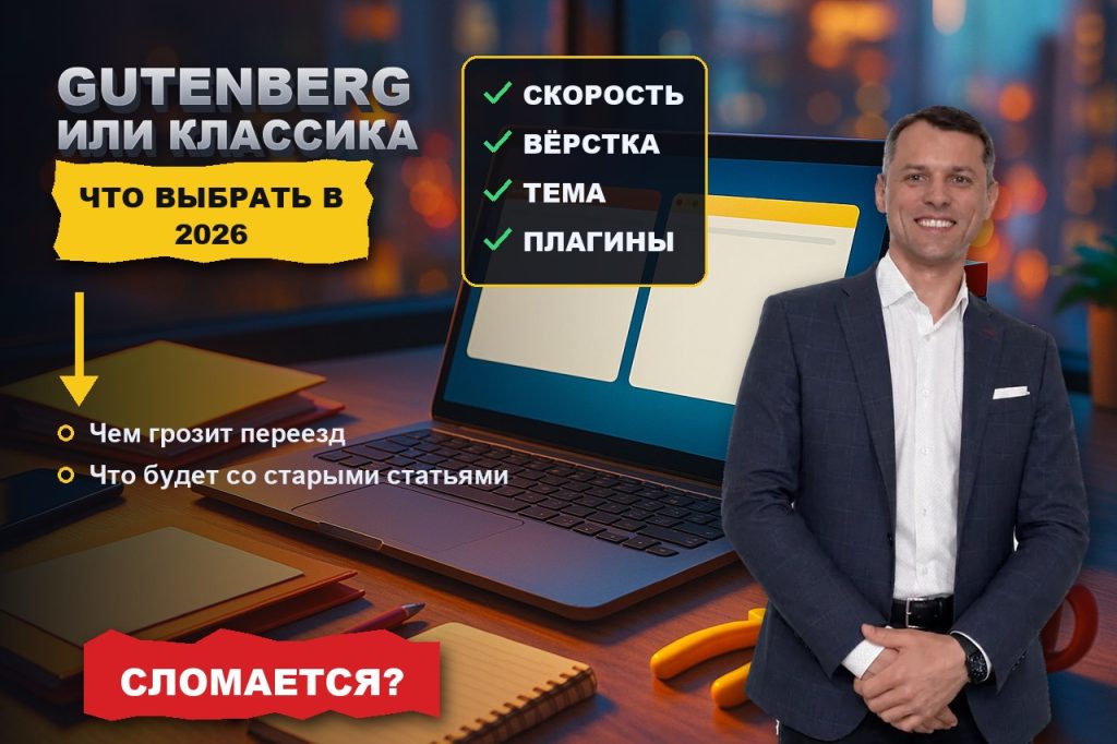 Gutenberg или классический редактор: что выбрать, если правите тексты сами