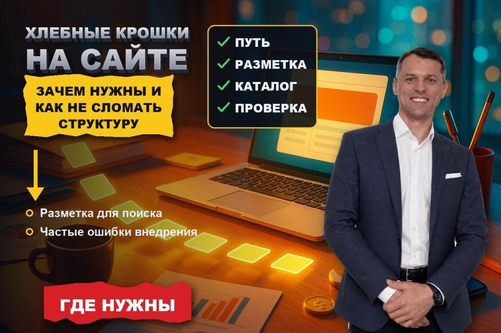 Хлебные крошки на сайте: зачем нужны и как не сломать ими структуру