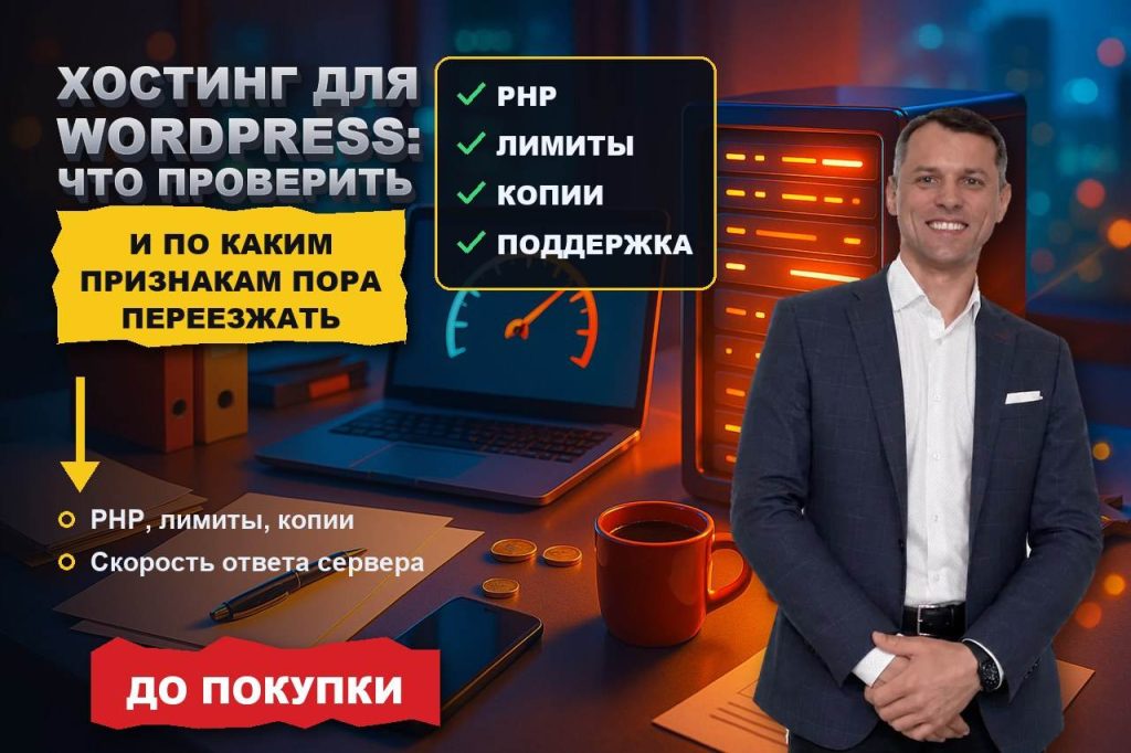 Хостинг для WordPress: что проверить до покупки и когда пора переезжать