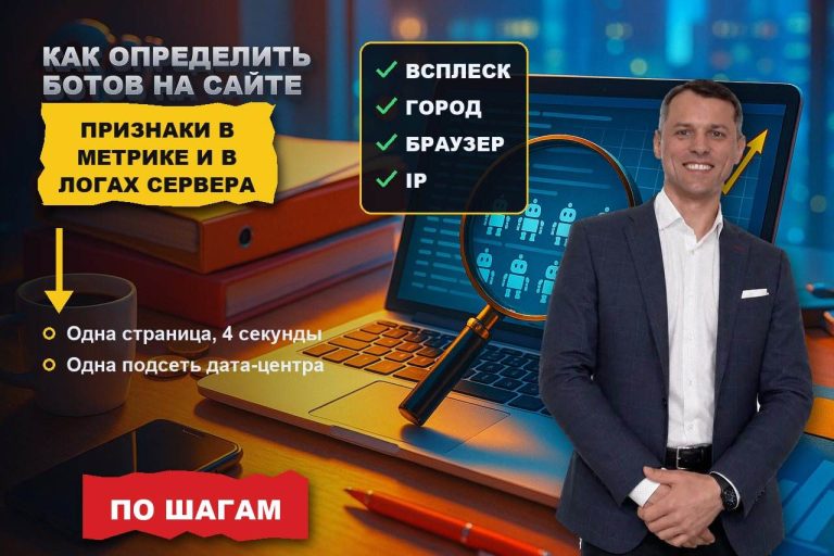 Как определить ботов на сайте: признаки в Метрике и в логах сервера