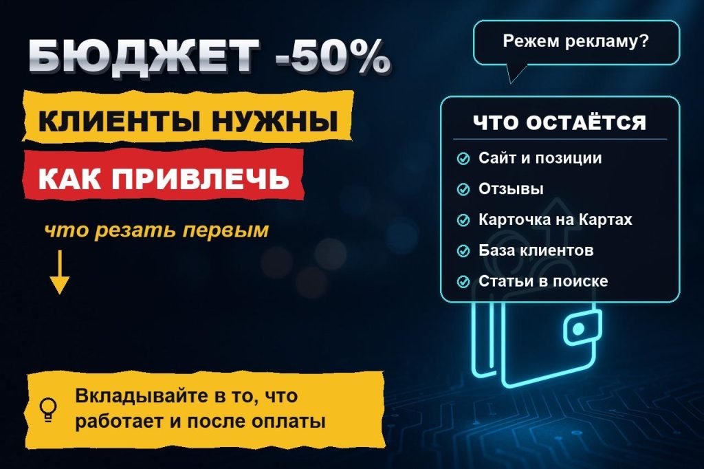 Как привлечь клиентов, если бюджет на рекламу урезали вдвое