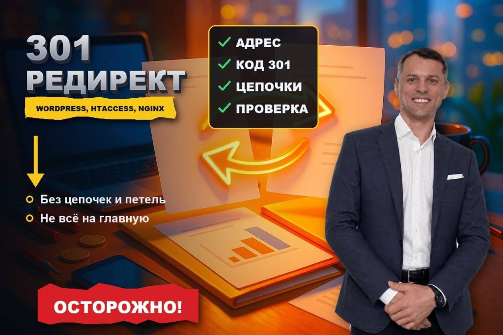 Как сделать 301 редирект: в WordPress, в .htaccess и на конструкторе