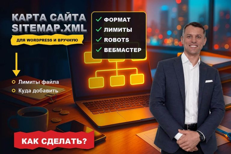 Как сделать карту сайта sitemap.xml: для WordPress и вручную