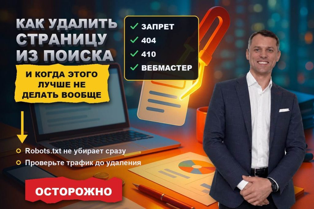 Как удалить страницу или сайт из поиска — и когда этого делать не стоит