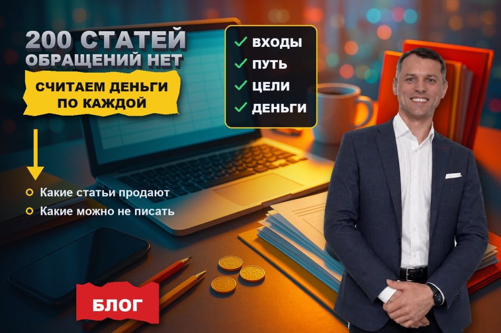 Двести статей в блоге, а обращений нет: как посчитать деньги по каждому материалу в Метрике