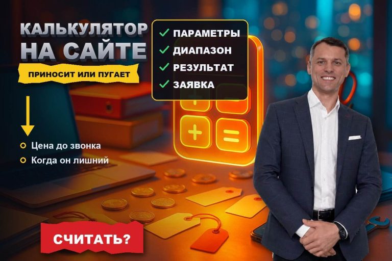 Калькулятор на сайте: когда он приносит заявки, а когда пугает ценой и выгоняет клиента