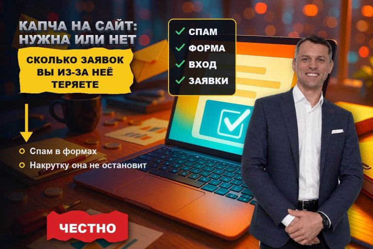 Капча на сайт: когда она нужна, какую выбрать и сколько заявок вы из-за неё теряете