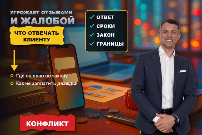 Клиент грозит плохими отзывами и жалобой в Роспотребнадзор: что отвечать, чтобы не заплатить дважды