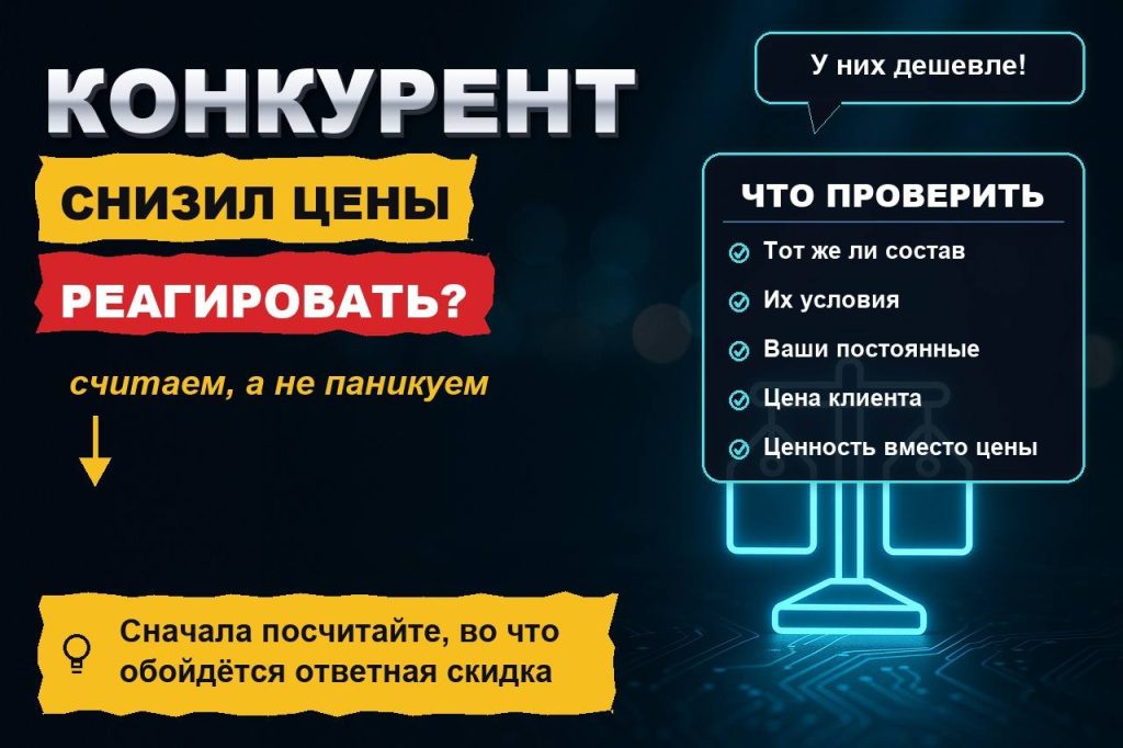 Конкурент снизил цены: когда реагировать, а когда это ловушка