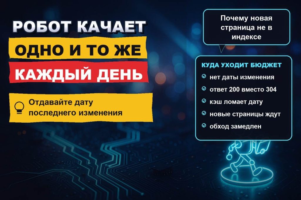 Last-Modified, которого нет: робот заново качает две тысячи неизменных страниц