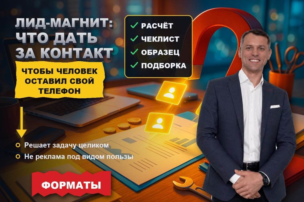 Лид-магнит: что предложить за контакт, чтобы человек оставил телефон