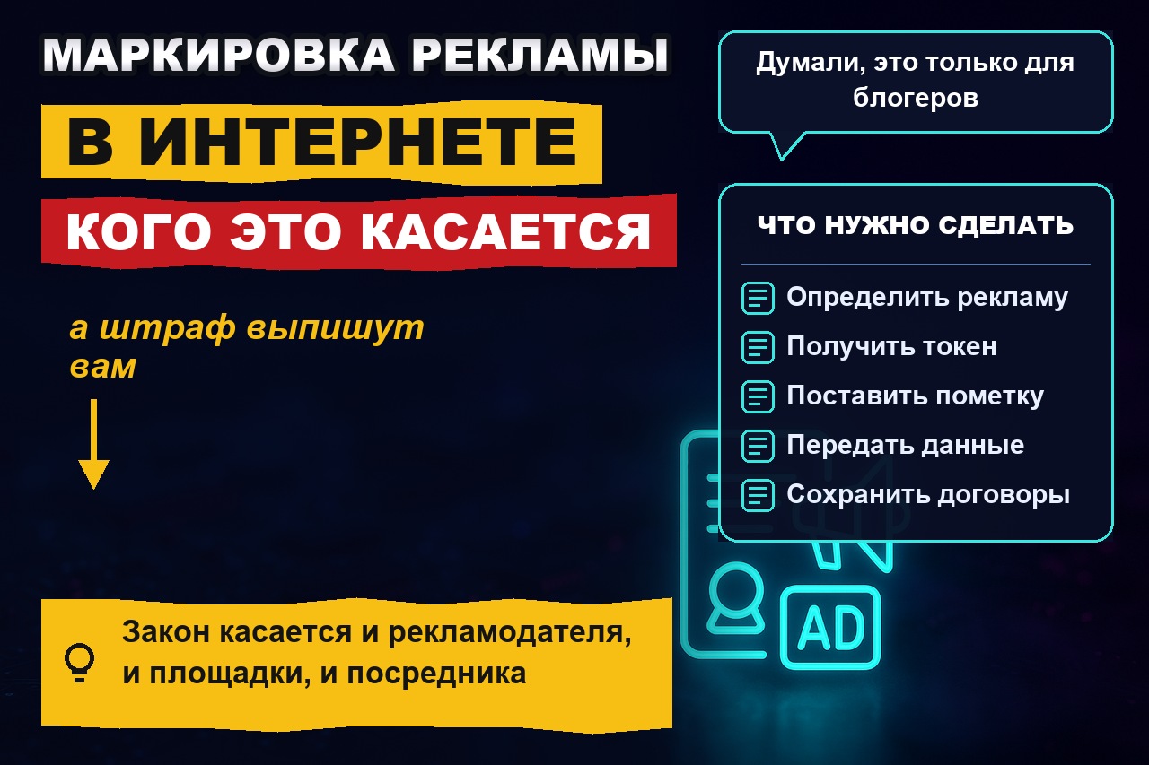 Маркировка рекламы в интернете: кого касается и что делать владельцу сайта