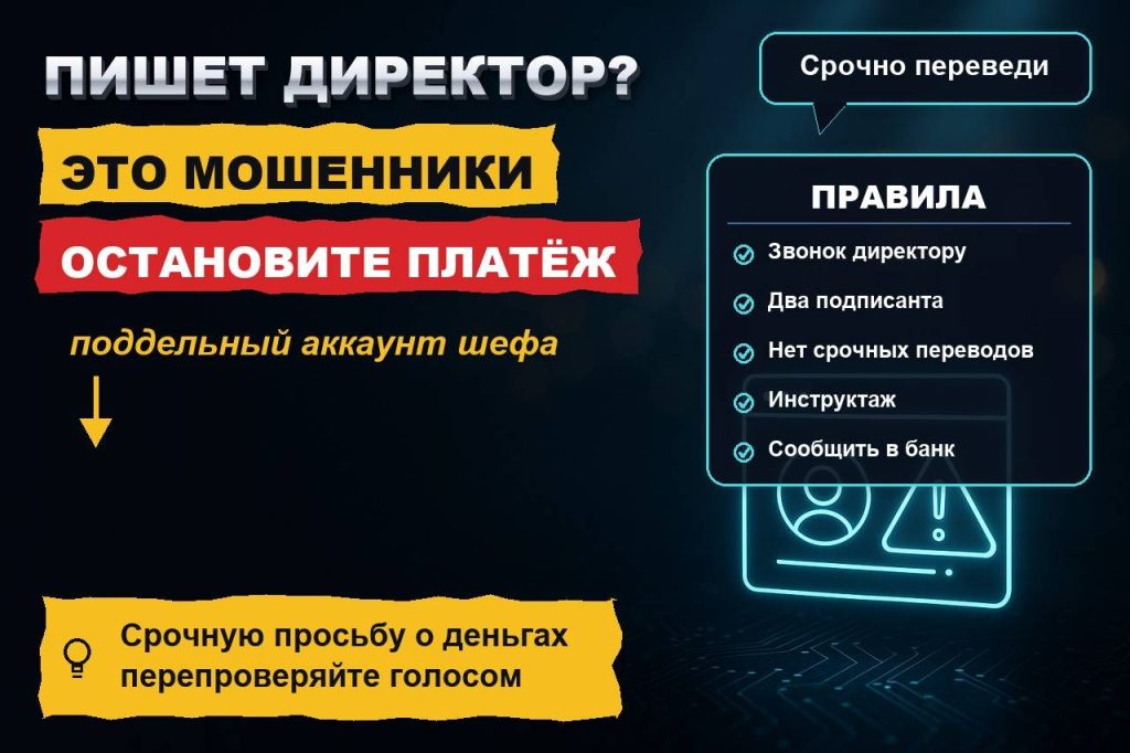 Мошенники пишут сотрудникам от имени директора: как работает схема и как её остановить
