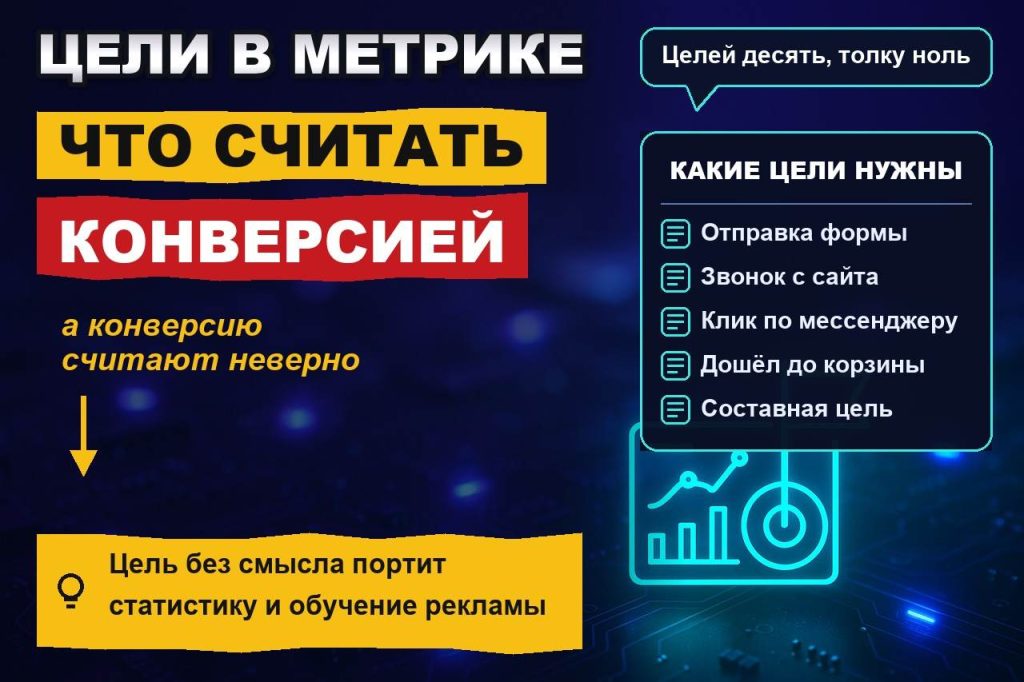 Настройка целей в Яндекс Метрике: что считать конверсией и как не испортить статистику