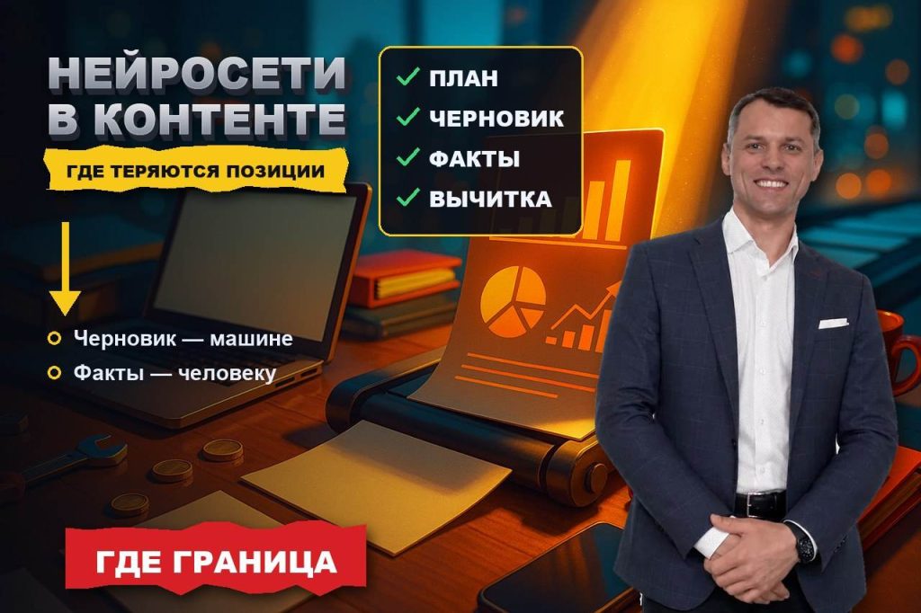 Нейросети для контента: где они экономят время, а где убивают позиции сайта