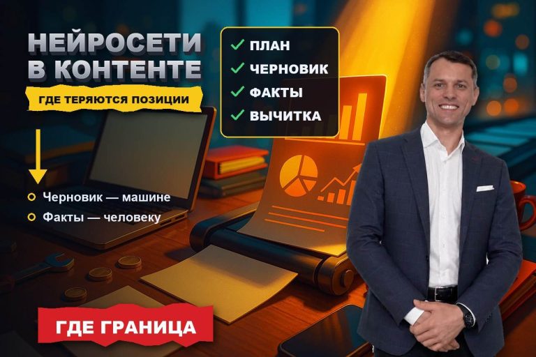 Нейросети для контента: где они экономят время, а где убивают позиции сайта
