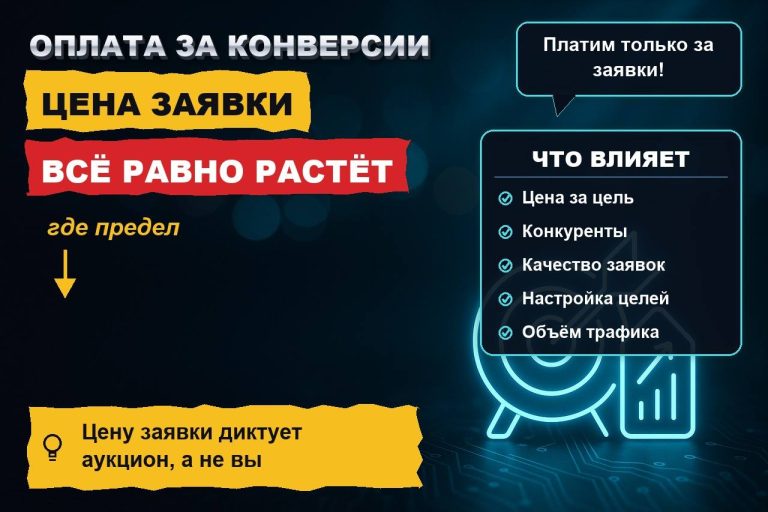 Оплата за конверсии в Директе: почему «фиксированная цена заявки» всё равно растёт и где её предел