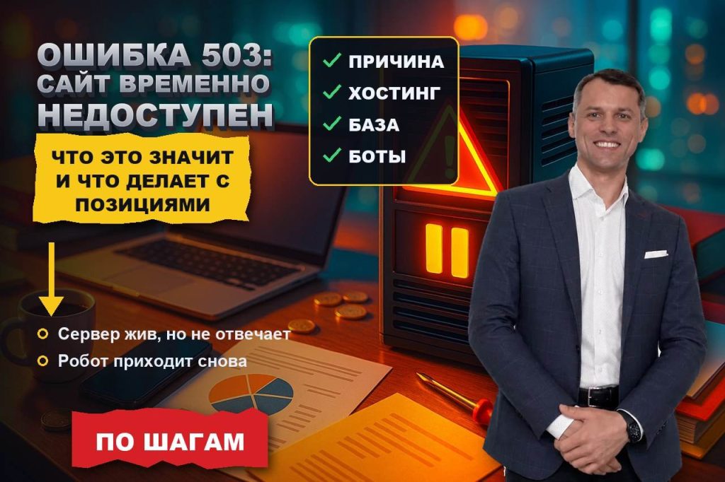 Ошибка 503: почему сайт «временно недоступен» и что это делает с позициями