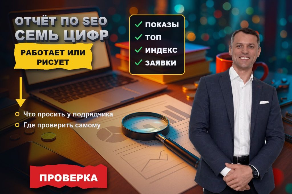 Отчёт подрядчика по SEO: семь цифр, по которым видно, работает он или рисует