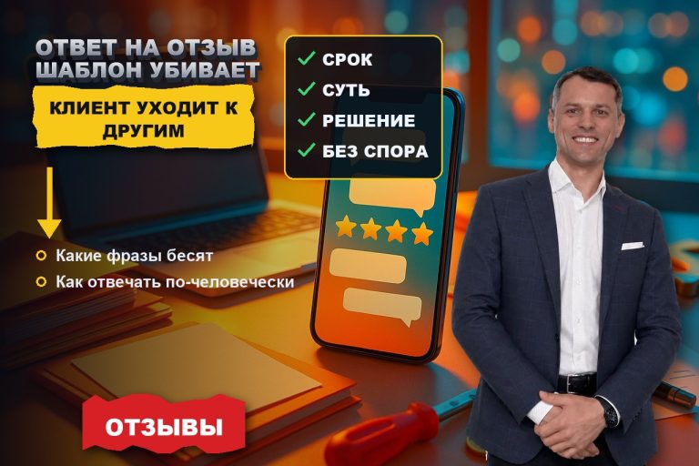 Ответ на отзыв: шаблонные фразы, после которых клиент уходит к конкуренту