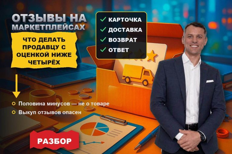 Отзывы на маркетплейсах: что делать продавцу с оценкой ниже четырёх