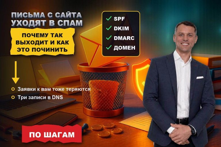 Письма с сайта уходят в спам: почему это происходит и как починить