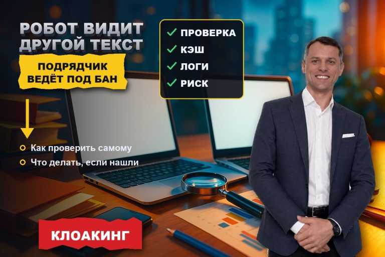 Робот видит один текст, клиент — другой: как подрядчик подставляет вас под бан за клоакинг