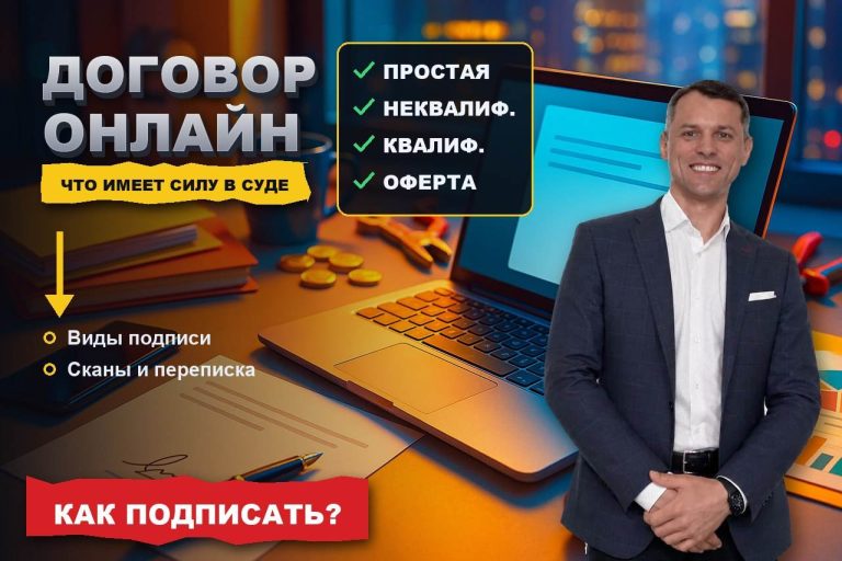 Подписать договор с клиентом онлайн: электронная подпись, сканы и что имеет силу в суде