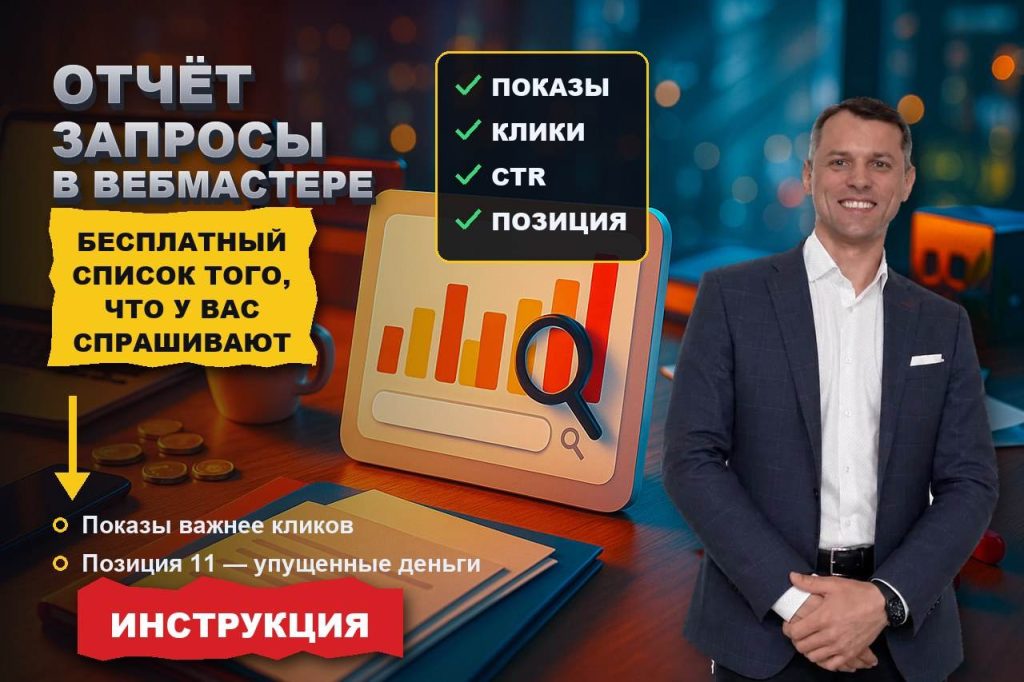 Отчёт «Запросы» в Вебмастере: бесплатный список того, что у вас уже спрашивают