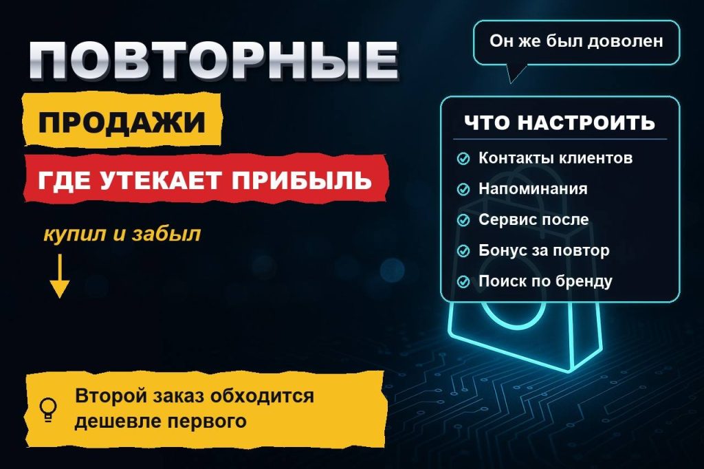 Повторные продажи: клиент купил один раз и забыл про вас — вот где утекает прибыль