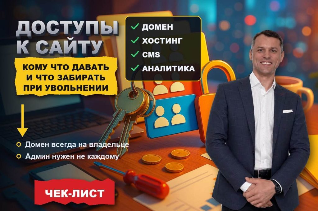 Доступы к сайту: кому что давать и что забирать при увольнении