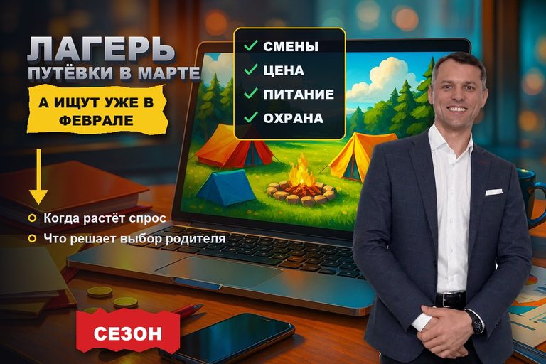 SEO для детского лагеря: путёвки покупают в марте, искать начинают в феврале