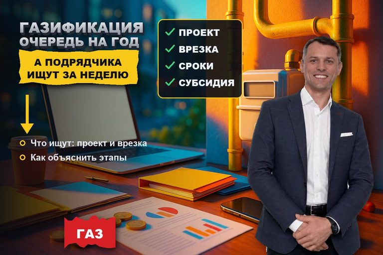 Продвижение сайта по газификации: очередь на год, подрядчика ищут за неделю