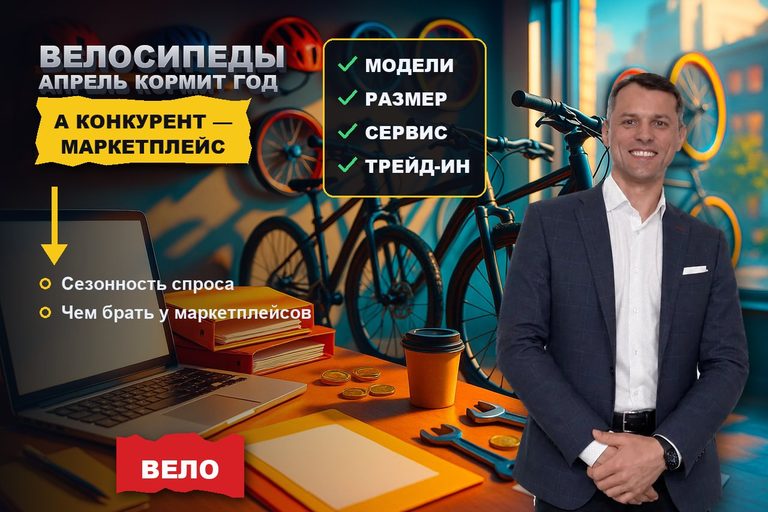 Продвижение магазина велосипедов: апрель кормит год