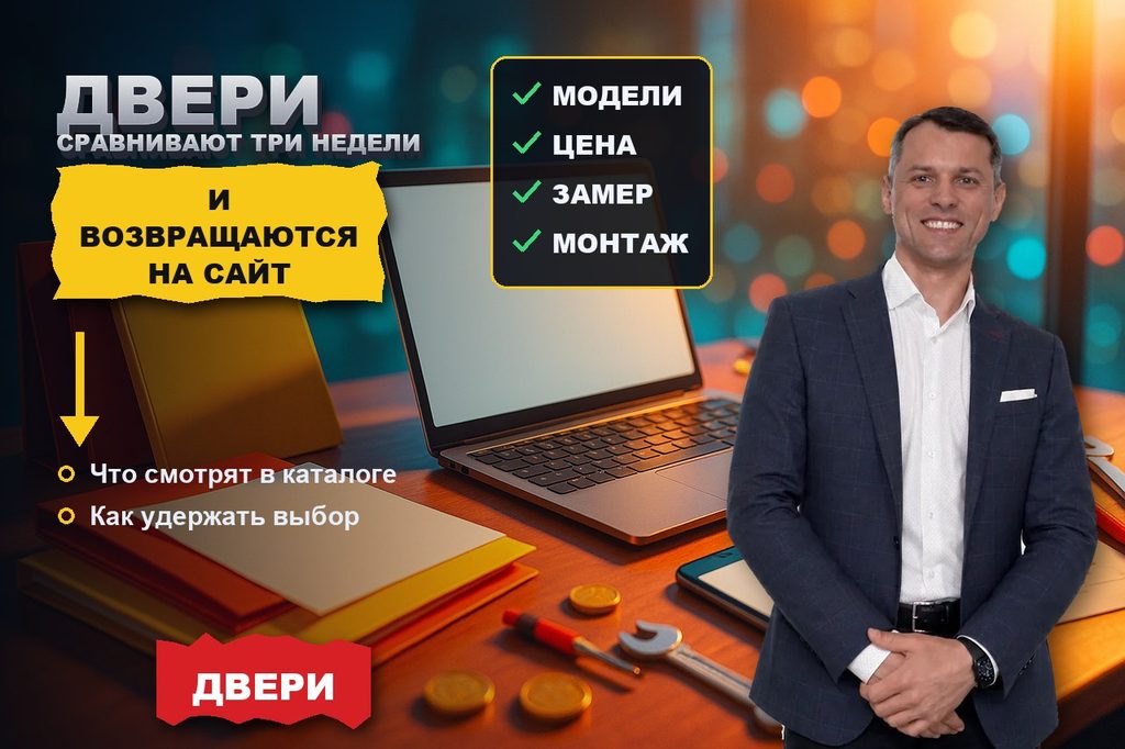 SEO для магазина межкомнатных дверей: покупатель сравнивает три недели