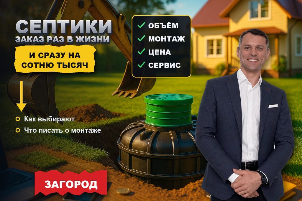 Продвижение сайта по установке септиков: заказ на сто тысяч ищут раз в жизни