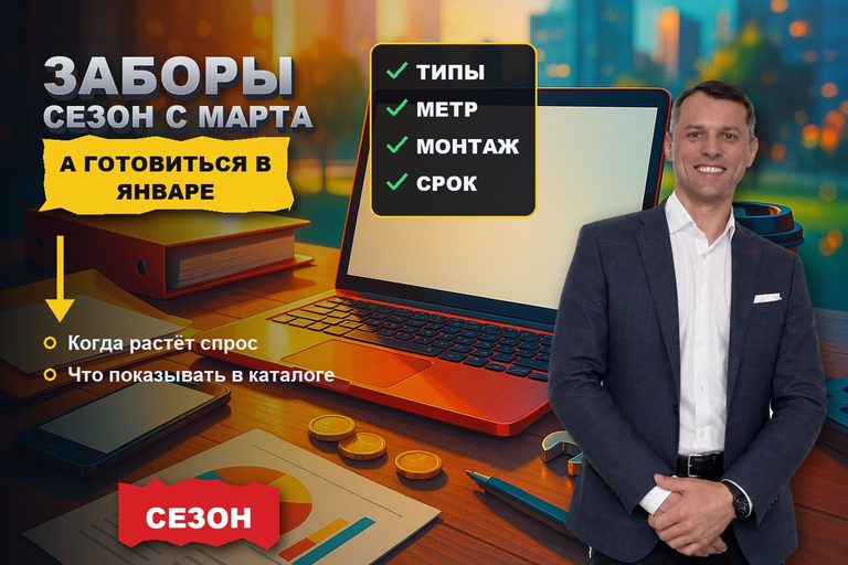 Продвижение сайта по установке заборов: сезон решают в январе