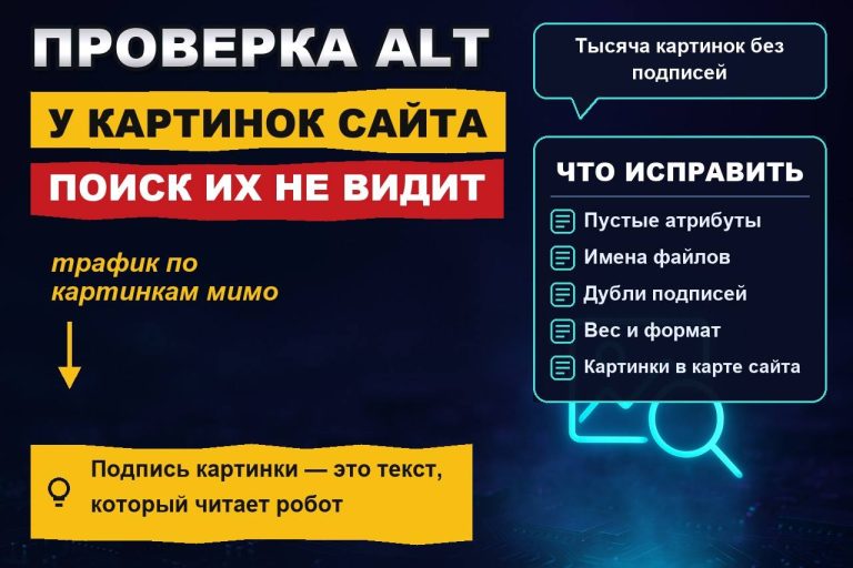 Проверка alt у картинок: почему поиск не видит ваши изображения
