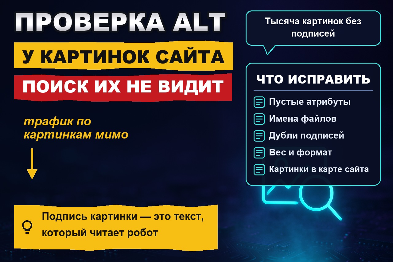 Проверка alt у картинок: почему поиск не видит ваши изображения